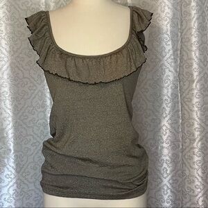 Michael stars green/bronze metallic top T2